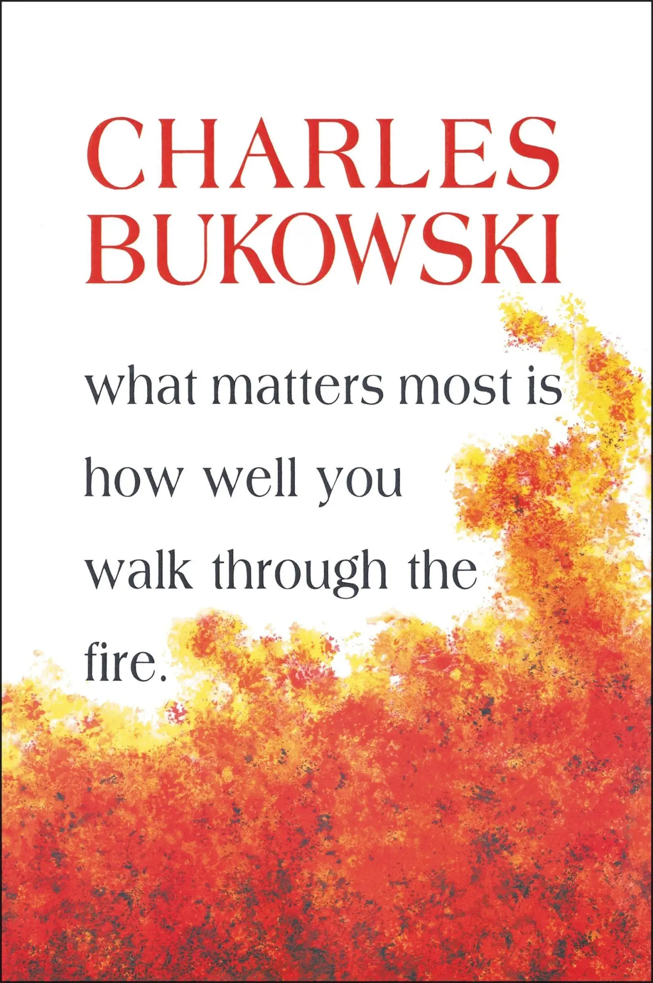 Cover: 9781574231052 | What Matters Most is How Well You Walk Through the Fire | Bukowski